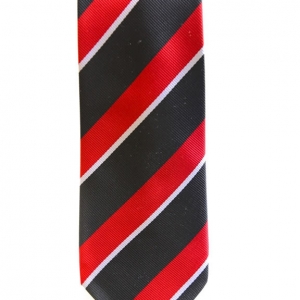 Black/White/Red Standard Tie